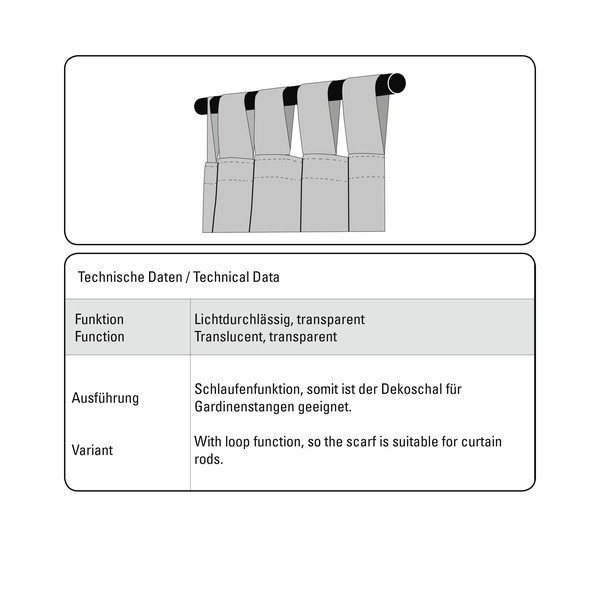 Bijela prozirna zavjesa od voila 140x245 cm – Sehlbach-image-2