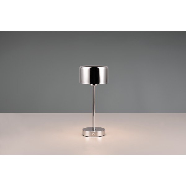 LED stolna lampa s mogućnosti zatamnjivanja u sjajno srebrnoj boji (visina 30 cm) Jeff – Reality-image-4