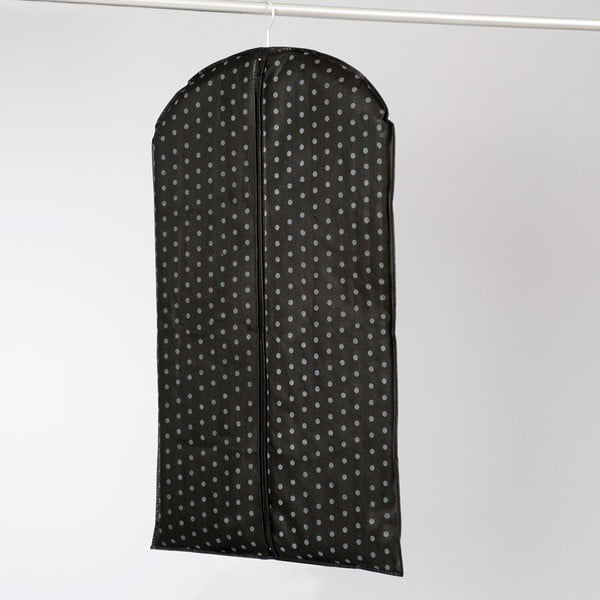Crna viseća navlaka za odjeću Compactor Garment, dužine 100 cm