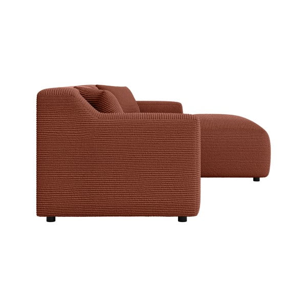 Ciglasta kutna garnitura od samta (s desnim kutom/s ležaljkom) Martin – Ropez-image-3