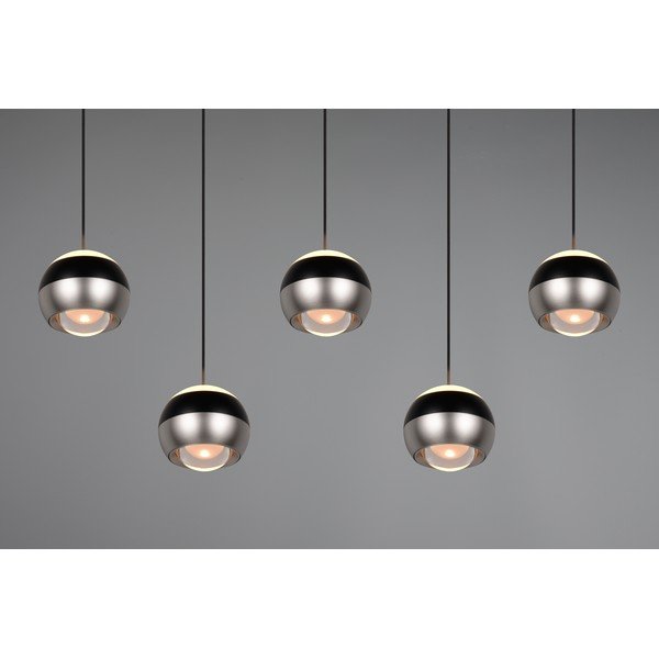Crna/u srebrnoj boji LED viseća svjetiljka Orbit – Trio Select-image-2