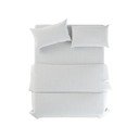 Bijela lanena posteljina za krevet za jednu osobu 135x200 cm Blanco – Native Natural