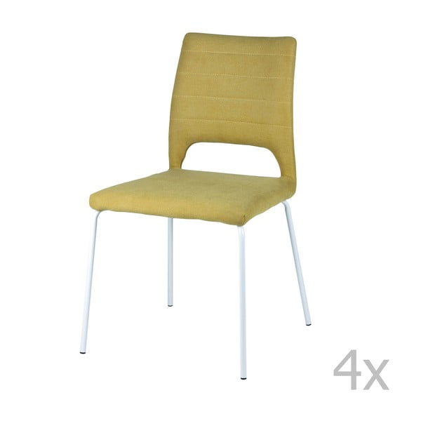 Set od 4 žute blagovaonske stolice sømcasa Lena