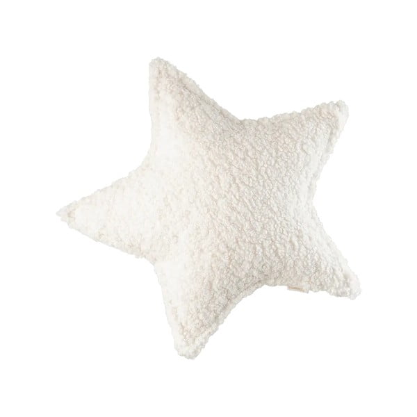 Krem dječji jastuk za sjedenje od bouclé tkanine Star – Wigiwama
