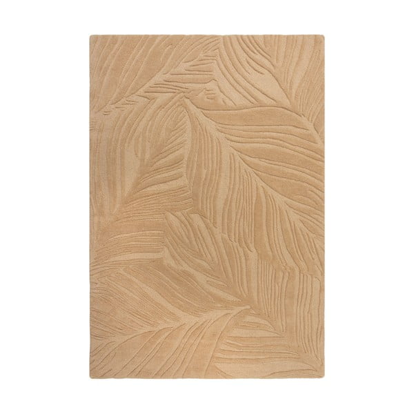 Svijetlosmeđi vuneni tepih Flair Rugs Lino Leaf, 120 x 170 cm