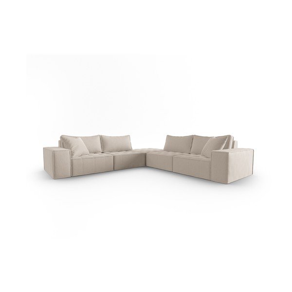 Bež kutna garnitura Mike – Micadoni Home