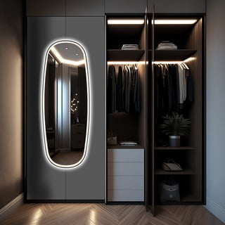 Zidno ogledalo s osvjetljenjem 60x160 cm Diana – Mirrors and More