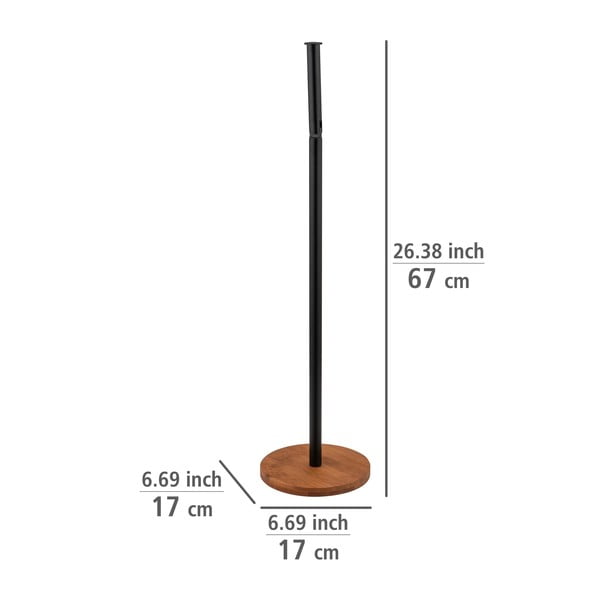 Crni/smeđi željezni držač za WC papir Serro – Wenko-image-4