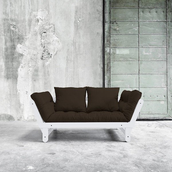 Sofa na razvlačenje Karup Beat White / Choco Brown-image-2