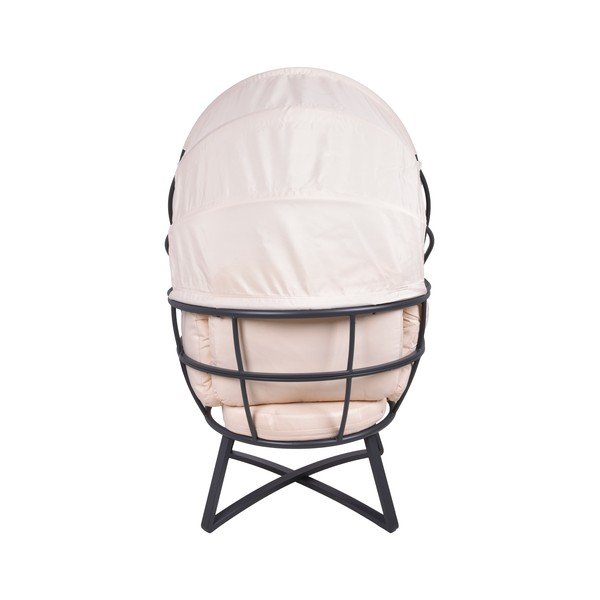 Bež metalna vrtna fotelja Delos – Garden Pleasure-image-2