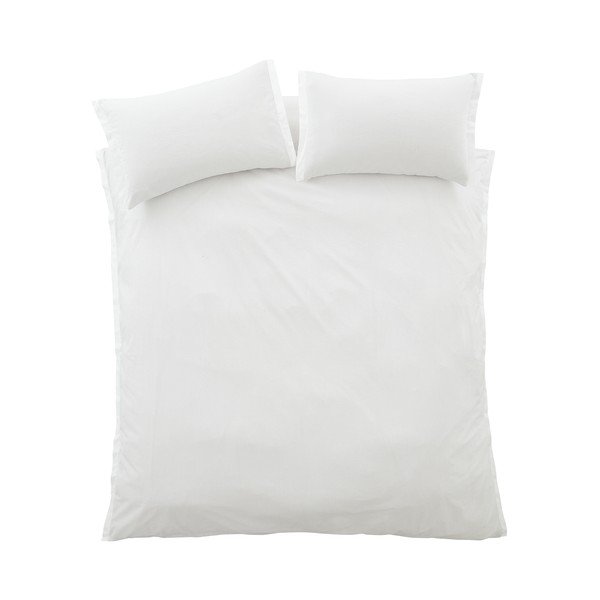 Svijetlo siva posteljina za krevet za jednu osobu od pamučnog perkala 135x200 cm Seersucker Woven Stripe – Bianca