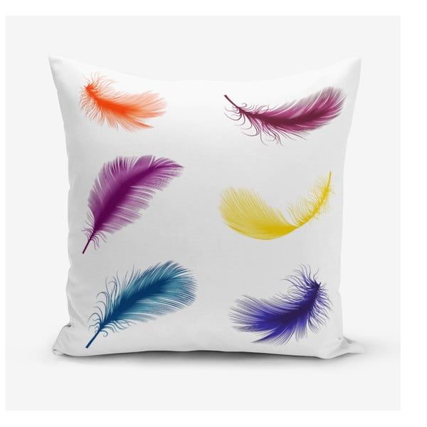 Jastučnica s primjesom pamuka Minimalist Cushion Covers Feathers, 45 x 45 cm