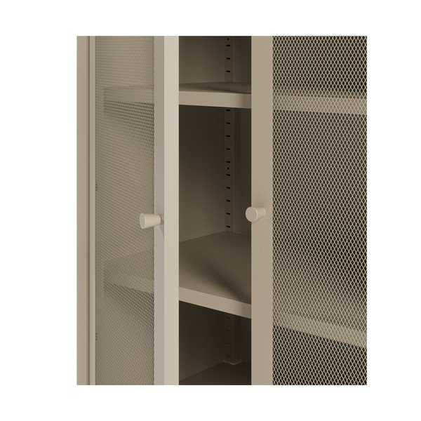 Krem metalni ormarić 70x100x40 cm Fayna – Marckeric-image-4