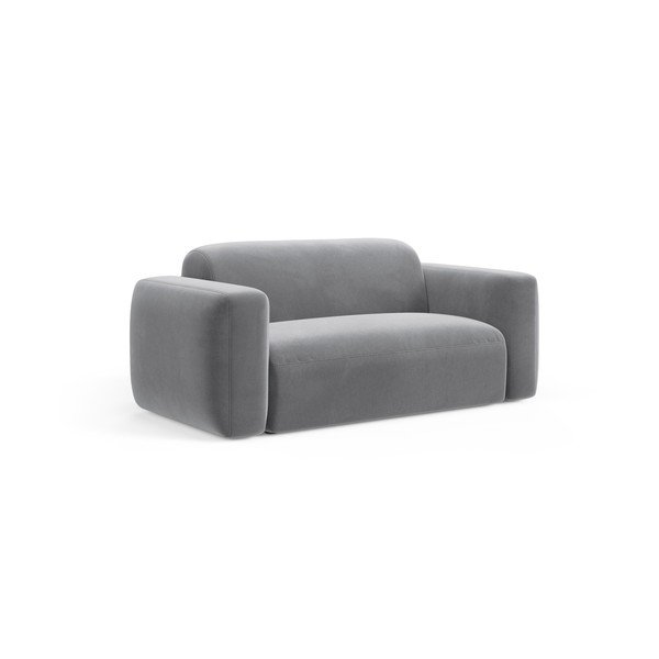 Siva baršunasti sofa 180 cm Strino – Cosmopolitan Design-image-1