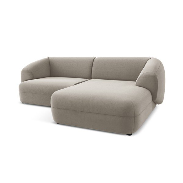 Bež baršunasti kutna garnitura (s desnim kutom) Moana – Makamii-image-4