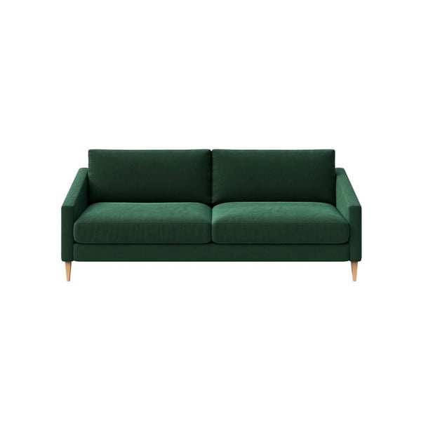 Tamno zelena baršunasti sofa 200 cm Karoto – Ame Yens