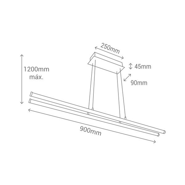 Viseća lampa sa LED svjetlom SULION Lulea-image-2