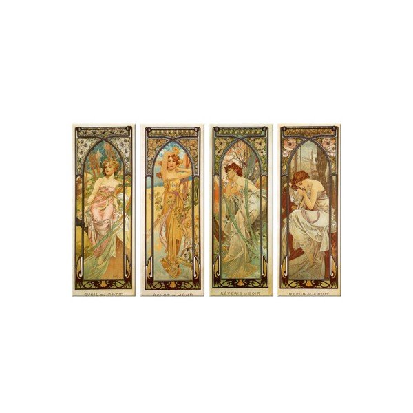 Set 4 slike Alfonsa Muche 30x80 cm