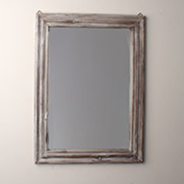 Ogledalo u sivom drvenom okviru Dakls, visina 56 cm