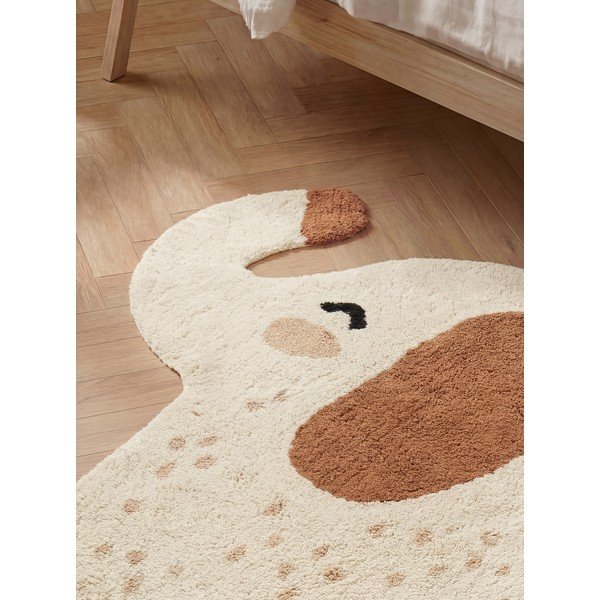Smeđi/krem periv/ručno rađen pamučan dječji tepih 95x120 cm Snuggle Emmi – Hanse Home-image-2