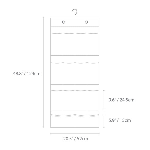 Viseći tekstilni organizator za garderobu – Bigso Box of Sweden-image-4