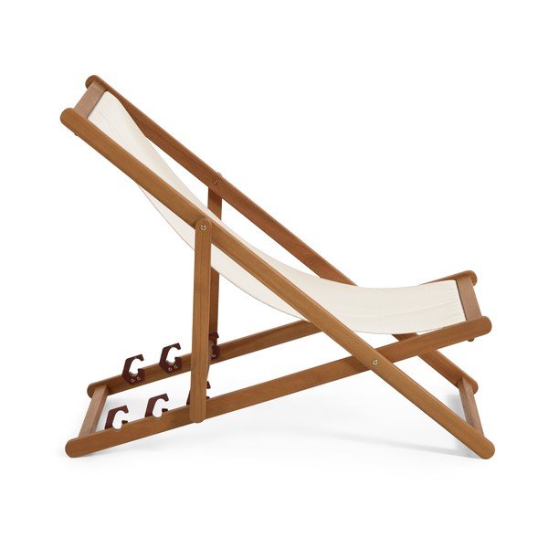 Krem sklopiva stolica za plažu od bagremovog drveta Kave Home Adredna-image-2