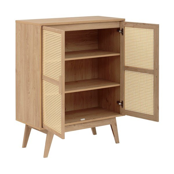 Ormarić u dekoru hrasta u prirodnoj boji 87x110 cm Bridget – Støraa-image-3