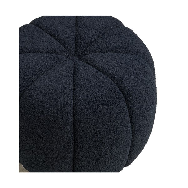 Tamno plavi tabure od bouclé tkanine Paisley – House Nordic-image-3