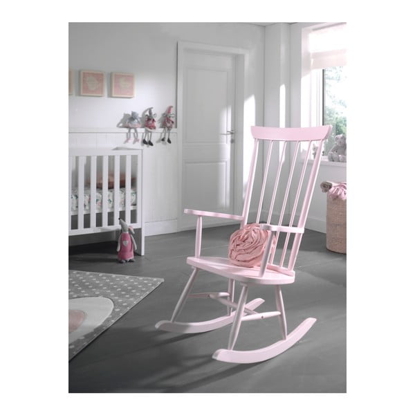 Ružičasta stolica za ljuljanje Vipack Rocky-image-1