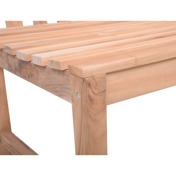 Vrtna klupa od masivnog drveta u prirodnoj boji Solo – Garden Pleasure-image-4