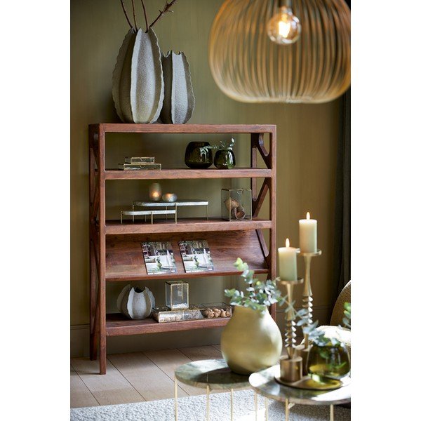 Staklena kutija za pohranu dekorativna u zlatnoj boji Mirina – Light & Living-image-1