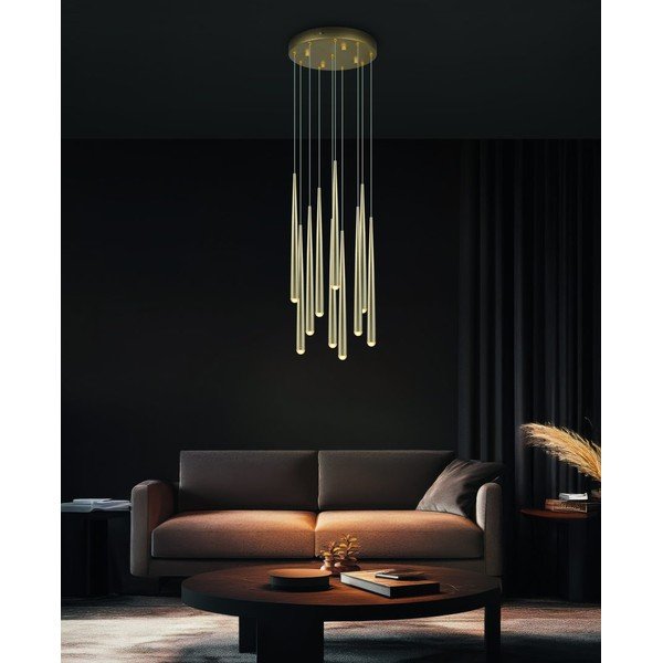 LED viseća svjetiljka u zlatnoj boji ø 30 cm Cala – Trio Select-image-1