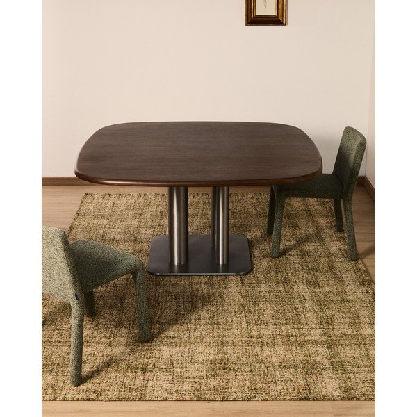 Bež ručno rađen vunen tepih 200x300 cm Zarn – Kave Home-image-1