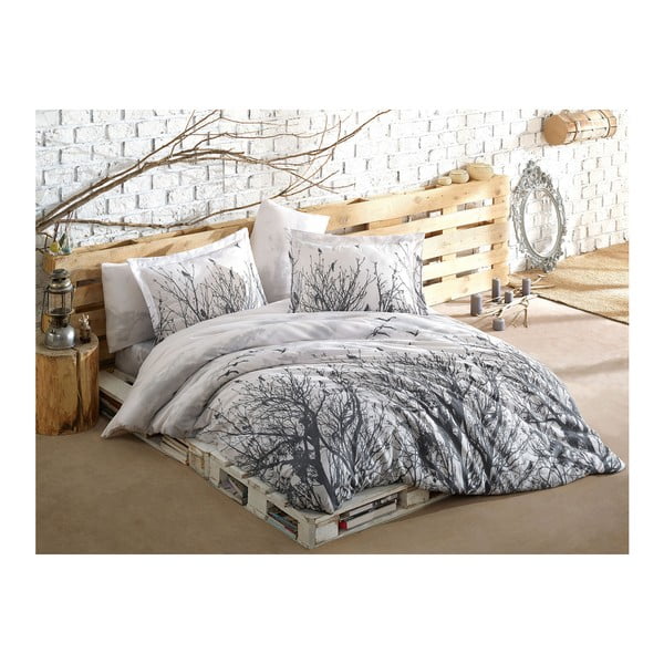 Posteljina sa posteljinom za bračni krevet Peace, 200 x 220 cm