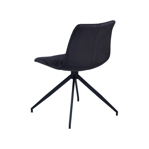 Crna stolica za blagovanje DAN – FORM Dazz Velvet-image-1