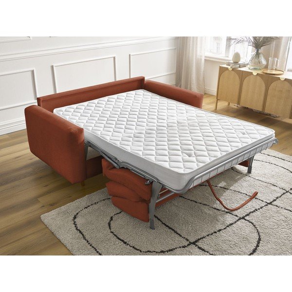 Narančasta sofa za spavanje/sklopiva 200 cm Cocoone – Bobochic Paris-image-1