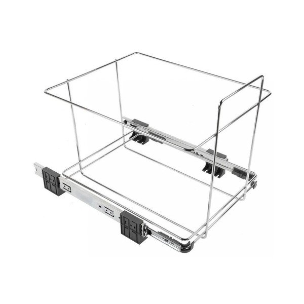 Siva plastična kanta za smeće 42+42 l za odvojeni otpad/ugradbena Ecofil – Elletipi-image-4