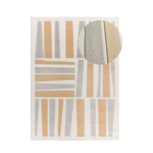 Svijetlo sivi/krem tepih 160x230 cm Flora – Universal