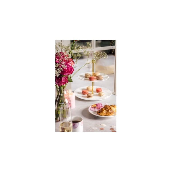 Bijelo-ružičasti porculanski tanjur ø 21,2 cm Rose Garden - Villeroy&Boch-image-3