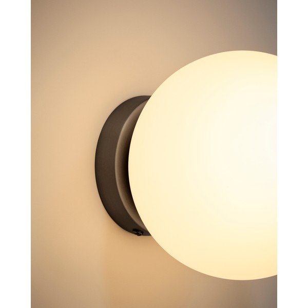 Bijela/crna metalna zidna lampa ø 15 cm Brisia – Kave Home-image-2
