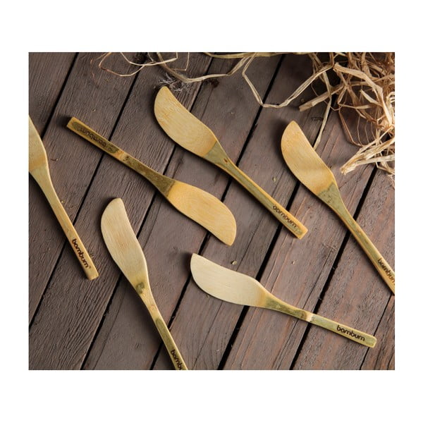 Set od 6 bambusovih Bambum Forre noževa za maslac