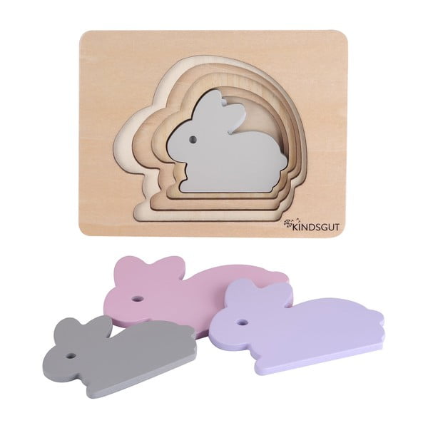 Drvena reljefna puzzle Rabbit – Kindsgut-image-4