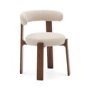 Smeđa/bež blagovaonska stolica od čvrste jeseni Granite – Kave Home