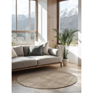 Juten okrugli tepih smeđe-sivi ø 160 cm Bouclé Jaipur – Hanse Home