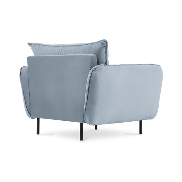 Svjetlo plava baršunasta fotelja Vienna - Cosmopolitan Design-image-3