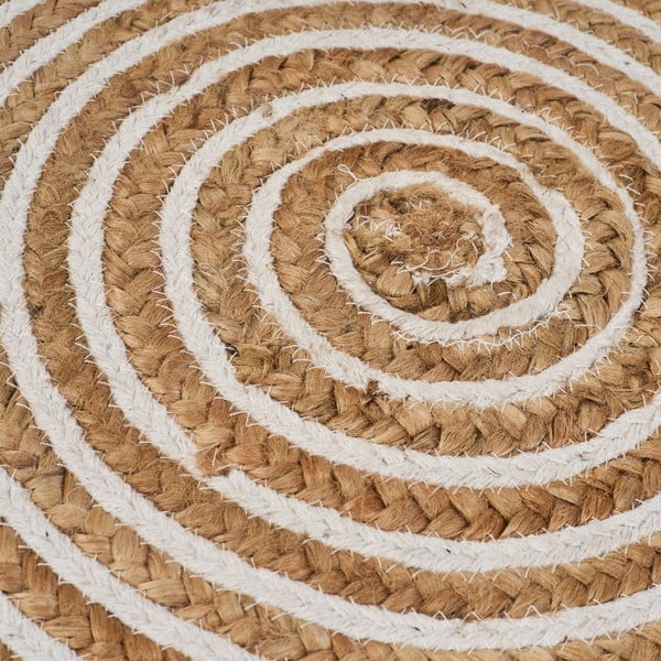 Okrugli tepih juten u prirodnoj boji ø 100 cm Natur – Casa Selección-image-1