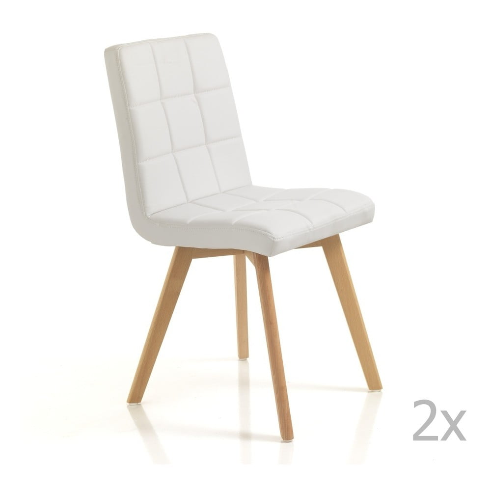 Set od 2 bijele stolice za blagovanje Tomasucci New Kemi Beth