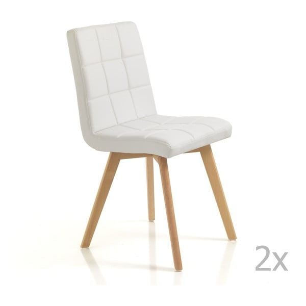 Set od 2 bijele stolice za blagovanje Tomasucci New Kemi Beth