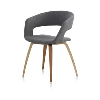 Drvena stolica za blagovaonu sa sivom presvlakom Geese