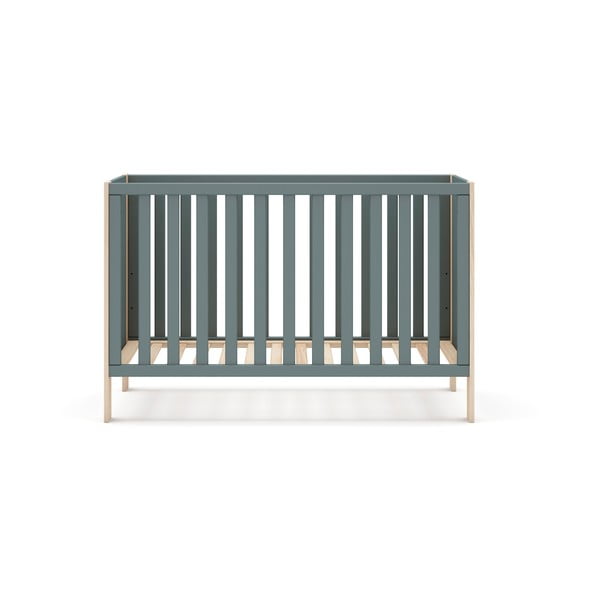 Dječji krevet 60x120 cm u prirodnoj boji/prljavo zeleni Esteban – Marckeric-image-2